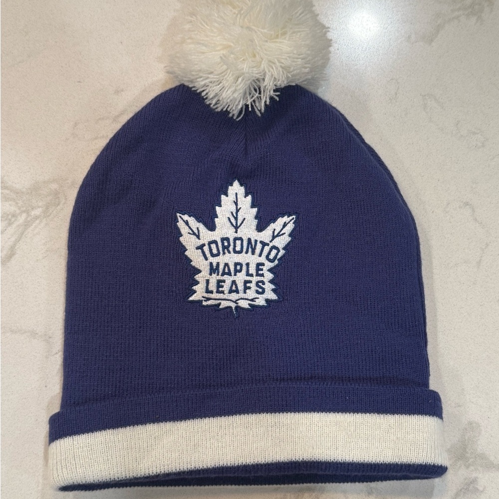 Toronto Maple Leafs Blue Knit Toque Beanie